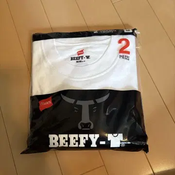 미사용 새상품 Hanes BEEFY-T 화이트 M 사이즈 2장 세트