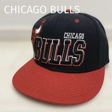 90s CHICAGO BULLS 야구 모자 블랙/레드