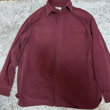 90s.L.L.Bean 버건디 긴팔 셔츠 L