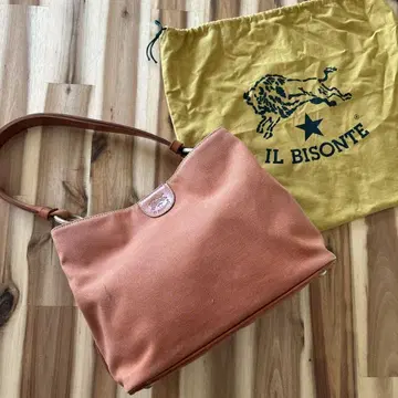 IL BISONTE 오렌지 숄더백 수납 가방 포함