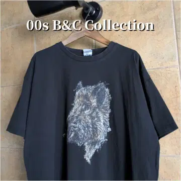 B&C Collection 멧돼지 애니멀 티셔츠