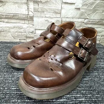 Dr.Martens MARYJANE 가죽 신발 브라운 22cm