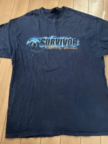 할리데이비슨 SURVIVOR 티셔츠 네이비