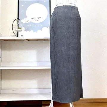 SPECCHIO 스페치오 롱 타이트 스커트 그레이