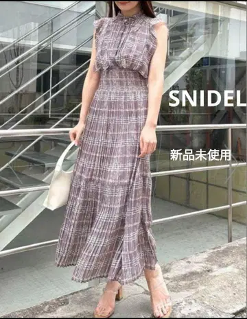 snidel Sustainable 새상품 프릴 원피스 2 사이즈 MOC