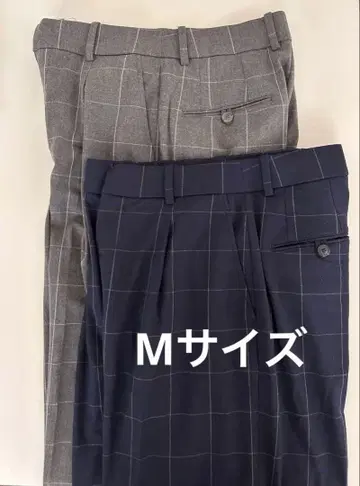 유니클로 턱 와이드 팬츠 M 사이즈