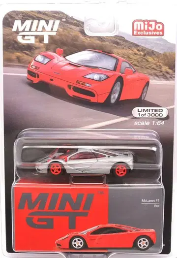 MINI GT 맥라렌 F1 (레드) 체이스 카