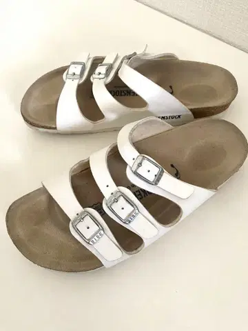 버켄스탁 플로리다 37 흰색 화이트 24cm