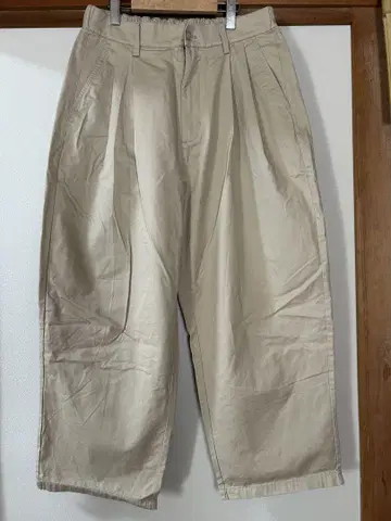 NOT HOMME BLUE 이지 턱 와이드 팬츠 M