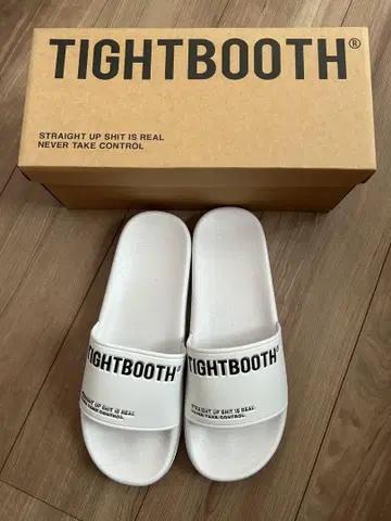 TIGHTBOOTH 로고 슬라이드 샌들 27 타이트 부스 미사용 새상품