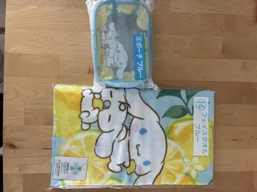 Sanrio 시나모롤 복권 페이스 타월 블루&파우치 세트