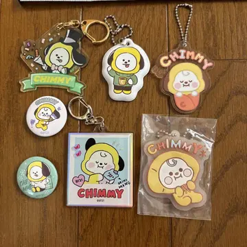 BTS CHIMMY 키링과 배치 7종 세트