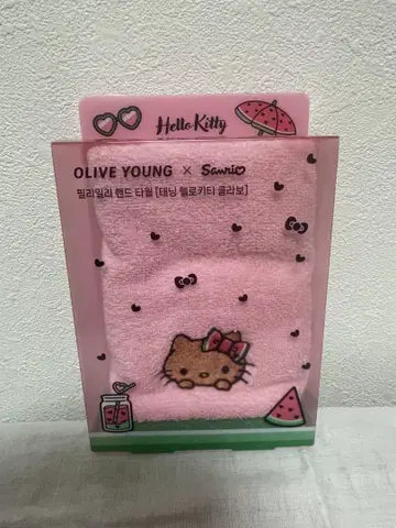 헬로키티 페이스 타월 OLIVE YOUNG