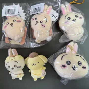 치이카와 토끼 산리오 콜라보 페어 브로치 토끼 폼폼푸딩