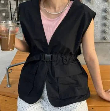 새상품 차오패닉 티피 나일론 허리 벨트 포함 베스트
