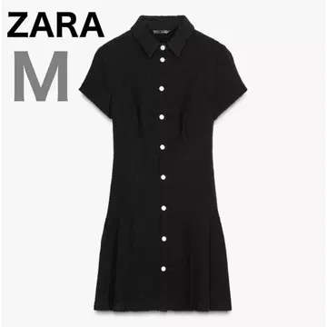 미사용 새상품 ZARA 플리츠 텍스처 원단 원피스