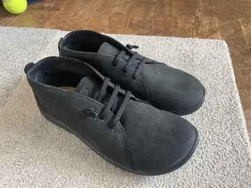 블랙 가죽 숏부츠