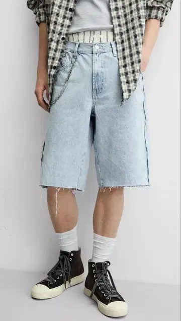 자라 배기 숏 팬츠