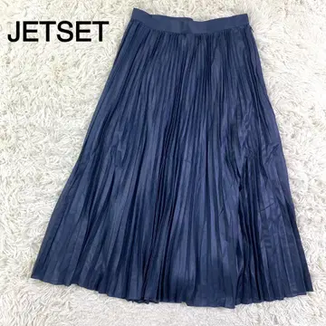 JETSET 네이비 컬러 플리츠 스커트