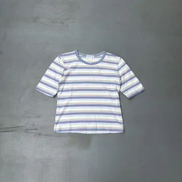 90s Agnes b. 보더 반팔 티셔츠 티셔츠 바스크 셔츠