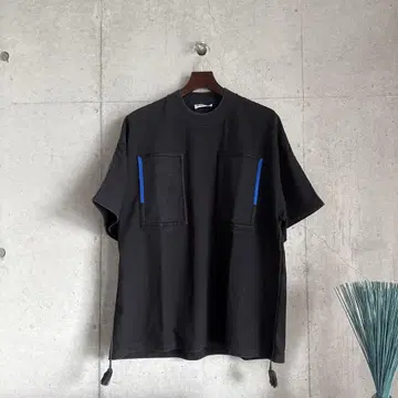 질샌더 시 앤 프린징 디테일 티셔츠