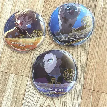USJ 귀멸의 칼날 캔뱃지 3개 세트