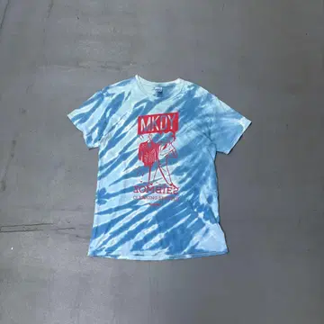 00s Mackdaddy 타이다이 프린트 우라하라 반팔 티셔츠 티셔츠