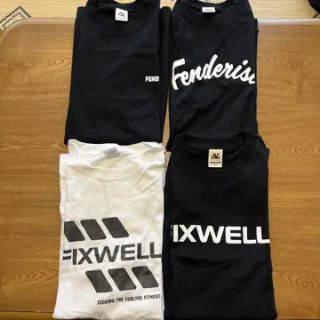 Fenderist FIXWELL 티셔츠 세트 모두 XL