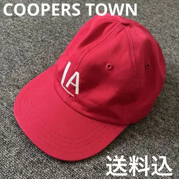COOPERS TOWN 쿠퍼스 타운 BALL CAP 캡 LA 빨간색