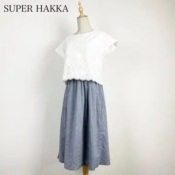 Super hakka 컷워크 레이스 스캘럽 원피스
