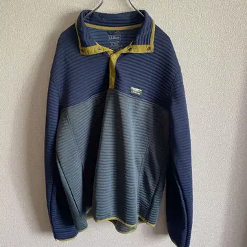 엘엘빈 남성용 하프 지퍼 트레이닝복 블루 2XL
