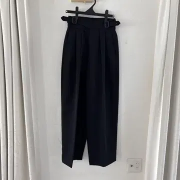 릴랙스 38 블랙 슬랙스 허리 벨트 포함