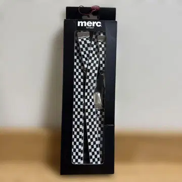 미사용! 메르쿠 런던 merc london 체크 무늬 서스펜더 원사이즈