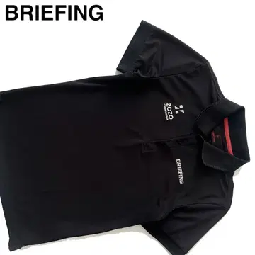 BRIEFING 브리핑 ZOZO 폴로 셔츠 남성용 골프 블랙 S