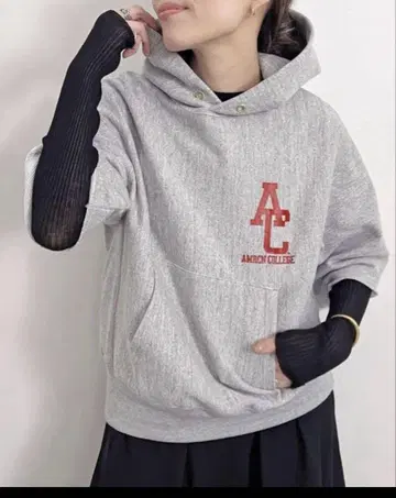 아메리카나 컷오프 맨투맨 후디