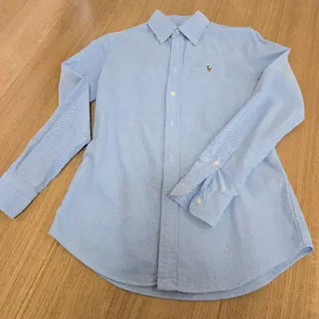 Ralph Lauren 스카이블루 커스텀 핏 긴팔 셔츠 XS