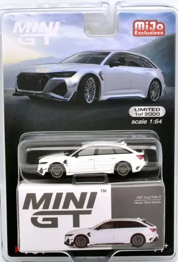 MINI GT 아우디 ABT RS6-R (화이트 메탈릭)