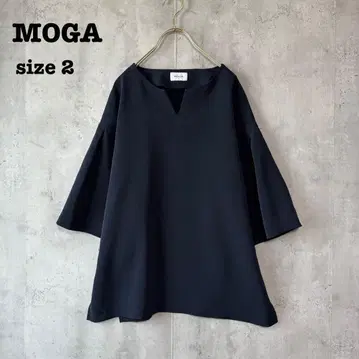 MOGA 모가 메사주 더블 크로스 블라우스 여성용 네이비