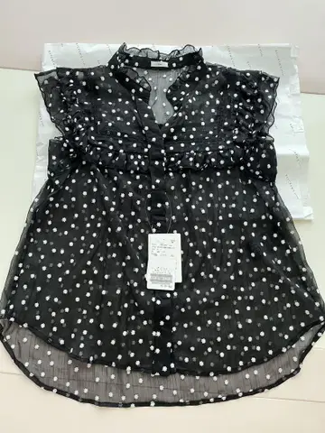 IENA 양류 프릴 핀턱 프렌치 블라우스