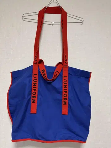L/UNIFORM 토트백 파랑과 빨강