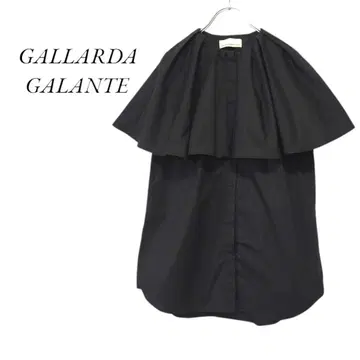 GALLARDAGALANTE 케이프 블라우스 블랙 개럴개런트