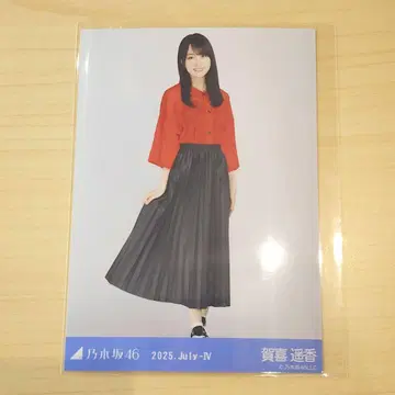 노기자카46 카키 하야카 브로마이드 메쉬 니트 1장