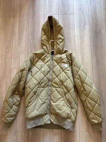 THE NORTH FACE 퀼팅 후드 자켓 M 베이지