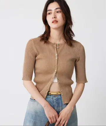 샤이니 5부 소매 가디건 BABYLONE