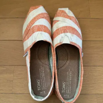TOMS 슬립온 W7.5 오렌지 & 화이트