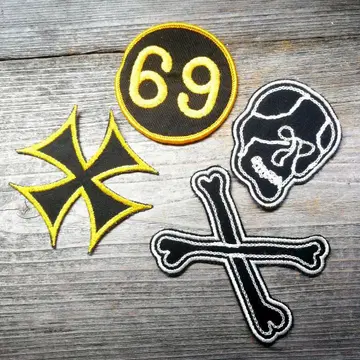 빈티지 아이언 크로스 69 스컬 CXTXM 와펜 바이커