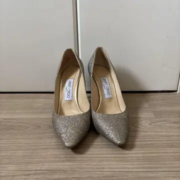 JIMMY CHOO 실버 하이힐 36.5