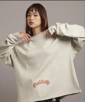 Gallis 오버 사이즈 맨투맨 그레이