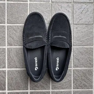 gravis odjeck 코인 로퍼 스웨이드 컨디션 최상 26.5 블랙