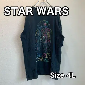STAR WARS R2-D2 티셔츠 4L 루카스 필름 네이비